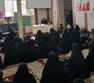 برنامه آموزشی اصول تغذیه سالم در مسجد امام علی النقی (ع)