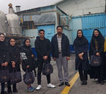 بازدید دانشجویان کنترل کیفی و بهداشتی صنایع غذایی از کارخانه ایران چاشنی