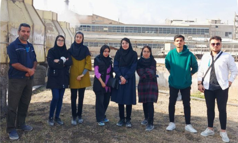 بازدید دانشجویان علوم پزشکی وارستگان از کارخانه قند شیرین مشهد