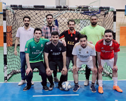 Holding a friendly futsal game between students and professors